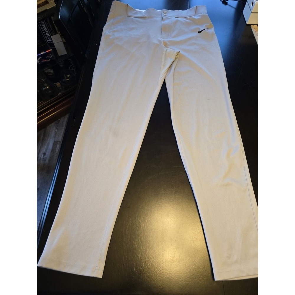 Nike Dri-FIT ADV Men's Baseball Pants White Size L Made in Thailand
